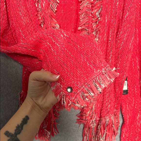 Nic + Zoe women’s open front fringe knit blazer NEW WITH TAGS SIZE L - Picture 7 of 7